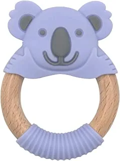 Baby works - Bibibaby Teething Ring - Kira Koala - Violet And Grey