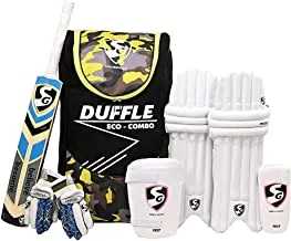 SG heavy duty nylon Kashmir Eco Cricket Kit for youth, Size 6 (Ideal for age between 11 to 13 Yrs, Multicolour)