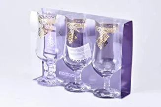 Wisteria Glass STEMWARE set Nusooj Gold /3PCS