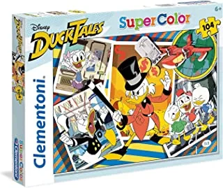Clementoni Kids Puzzle, Duck Tales Puzzle 104 Pieces (48.5 x 33.5 cm), for Ages 6+ Years Old