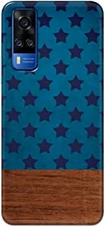 Jim Orton matte finish designer shell case cover for Vivo Y51A-Star Pattern Blue Brown