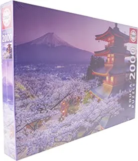 Educa - 2000 piece puzzle for adults | Mount Fuji Japan. Fix Puzzle glue included. From 14 years old (16775)