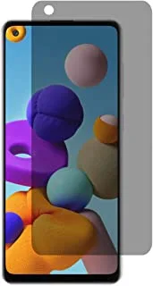 Al-HuTrusHi Samsung Galaxy A21s واقي شاشة للخصوصية مضاد للتوهج زجاج مقوى [لمس ثلاثي الأبعاد] [ملائم للحالة] خالٍ من الفقاعات