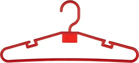 Royalford Plastic clothes Hanger 5 pcs/Red, ASSORTED