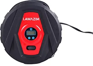 Lawazim Digital Gauge Portable Car Air Pump Compressor | Car Air Pump Tire Pump with Pressure Gauge LED Light | for Bike Automobiles Basketball Pool Toys