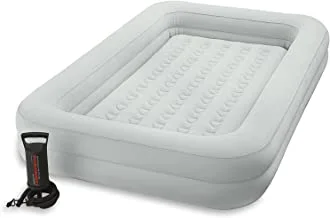 66810 Kids Travel Bed Set With Hand Pump, White, H33.4 X W37.6 X D13.4 Cm