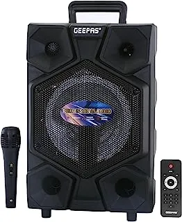 Geepas GMS8575 Rechargeable Portable Speaker, Bluetooth, Black