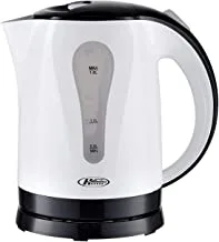 Electrical Kettle By Hactc, 1.8 Liter, 2200 Watts, White, 1605