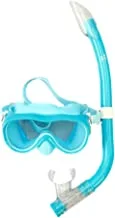 Hirmoz youth dive set with mesh bag, mask: pc lens, pvc mask skirt and head strap snorkel: pvc mouthpiece, blue, h-ms1415s78 lb
