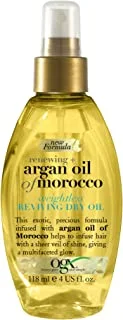 OGX, Hair Oil, Renewing+ Argan Oil of Morocco, Weightless Reviving Dry Oil, Spray, New Formula, 118ml