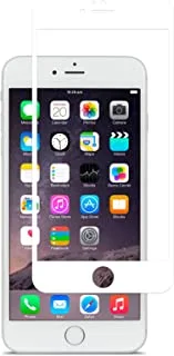 Iphone 6 Plus / 6S Plus Screen Protector Glass Guard Full Glue Edge To Edge Screen Guard For Iphone 6 Plus / 6S Plus By Nice.Store.Uae (White)