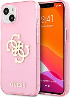 Guess Tpu Full Glitter Cases 4G Logo For Iphone 13 (6.1 Inches) - Pink