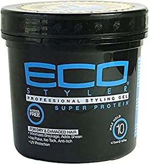 Eco Style Styling Gel Super Protein, Black, 16 Ounce