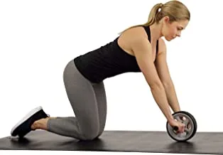 Sunny Health & Fitness Abdominal Exercise Core Roller Trainer for Ab and Waist Exercises