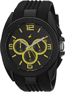 Fastrack Black Dial Chronograph Watch For Men