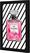 LOWHA pink chanel Wall art wooden frame Black color 23x33cm By LOWHA