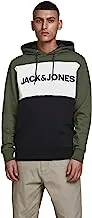 Jack & Jones Mens JJELOGO BLOCKING SWEAT HOOD NOOS Sweatshirt