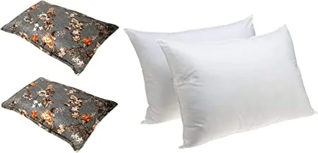 Velvet Pillow Shams Case set of 2 Piece, with Soft Stripe Hotel Pillow 1 KG Pack of 2 Piece Size 50 X 75 cm, P-7-2