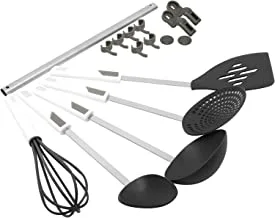 Prestige Kitchen Tool Set With Rack, Set Of 6-Piece,Black- Pr54112,Plastic