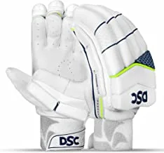 DSC Condor Flite Leather Cricket Batting Gloves, Mens Left (White Turquoise)