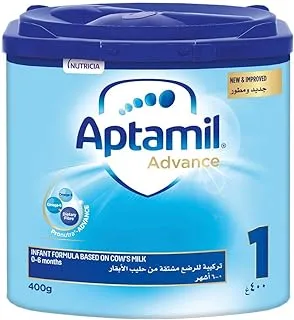 Aptamil 1 Infant Formula Milk, Stage 1, Milk Powder for Infants from 0 to 6 Months, 400 g