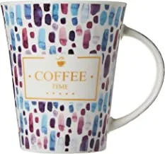 Shallow Porcelain Tea/Coffee Mug, Multi-Colour, Bd-Mug-53(D4)
