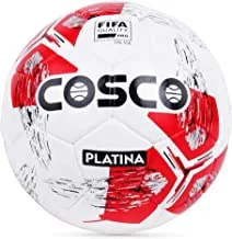 كرة قدم للرجال من كوسكو بلاتينا ، مقاس 5 (أبيض / أحمر)