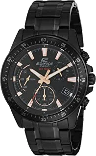 Casio Edifice Mens Quartz Watch, Chronograph Display and Stainless Steel Strap
