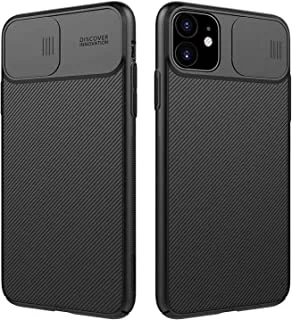 Nillkin Apple iPhone 11 Case Cam shield series مع غطاء منزلق للكاميرا جراب هاتف محمول - أسود