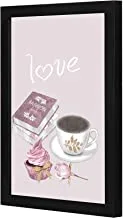 LOWHA love Wall art wooden frame Black color 23x33cm By LOWHA