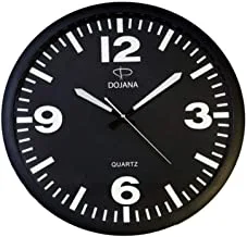 Dojana Wall Clock, Dwg149-Black-White