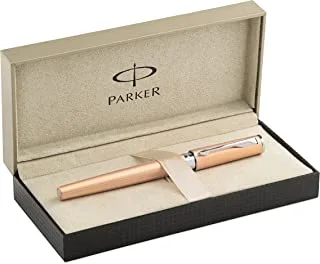 Parker Premium Ingenuity Slim |Daring Pink Gold With Chrome Trim| 5Th Technology Mode Pen| Gift Box| 6018, S0959140