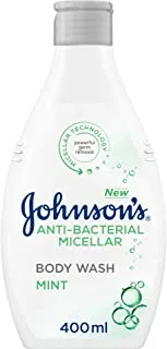 Johnson's Anti-Bacterial Micellar Body Wash, Mint, 400 ml