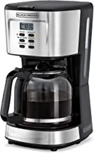 Black & Decker 900W 12 Cup 24 Hours Programmable Coffee Maker With 1.5L Glass Carafe and Keep Warm Feature For Drip Coffee DCM85-B5