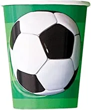 Unique Party 3D Soccer Cups 8 Pack