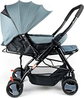baby plus BP7732 Baby Stroller with Canopy, Grey - Pack of 1 BP7732-GREY