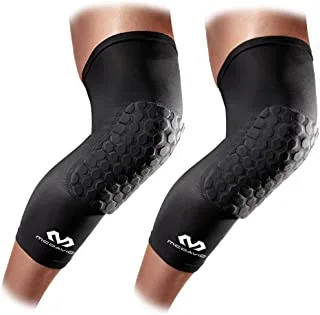 Mcdavid 6446 Hex Knee Pads Compression Leg Sleeve for Basketball, Football & All Contact Sports, Youth & Adult Sizes, Sold as Pair (2 Sleeves)