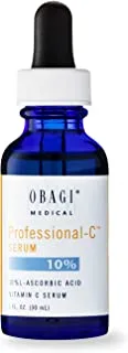 Obagi Medical Professional C Serum 10%, Vitamin C Facial Serum with Concentrated 10% L Ascorbic Acid for Normal to Oily Skin, 1.0 Fl Oz Pack of 1