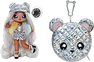 MGA Entertainment Na! Na! Na! Surprise | Surprise 2-in-1 Soft Fashion Doll Glam Series - Ari Prism, Multicolor, 575399EUCALT