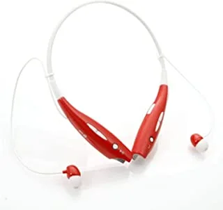 Wireless bluetooth stereo headset hbs-730 red