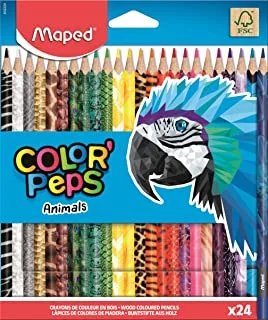 Colorpeps قلم رصاص الحيوان 24col
