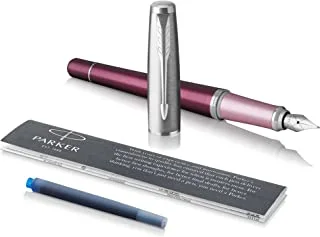 Parker Urban Premium Dark Purple With Chrome Trim| Medium Nib Fountain Pen |Gift Box |8390