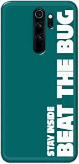 Jim Orton Designer Cover For Redmi Note 8 Pro - Stay Inside, Green