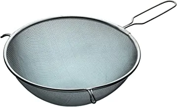 KitchenCraft Tinned Round Sieve with Wire Handle 24cm, Tagged