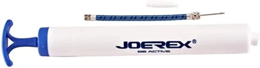 Joerex HAND-Air Pump 12-INCH - Portable for Balloons, Basketball, Football Ball By Hirmoz, white