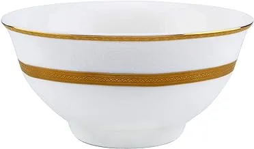 وعاء ملكي من البورسلين الضحل بإطار ذهبي ، أبيض ، 11.5 سم ، TS-G1-25