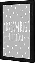 LOWHA Drean Big Little one Wall art wooden frame Black color 23x33cm By LOWHA