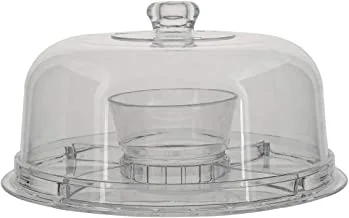 Cuisineart Acrylic Cake Stand With Cover, Clear Gs031
