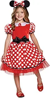Disguise Minnie Mouse Girls Classic Costume, Red for Ages 4-6 years, 66653L
