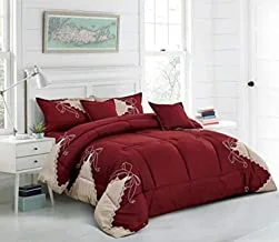 Medium Filling Comforter Set, King Size, 6 Pieces By Mingli